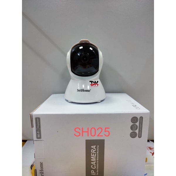 camera wifi srihome SH025 xoay 360 trong nhà