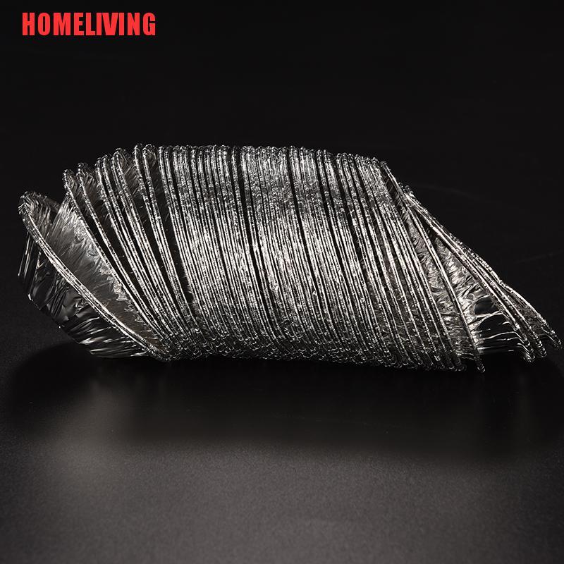 Set 50 Khuôn Lá Nhôm Làm Bánh Trứng / Bánh Cupcake / Muffin Dùng Một Lần