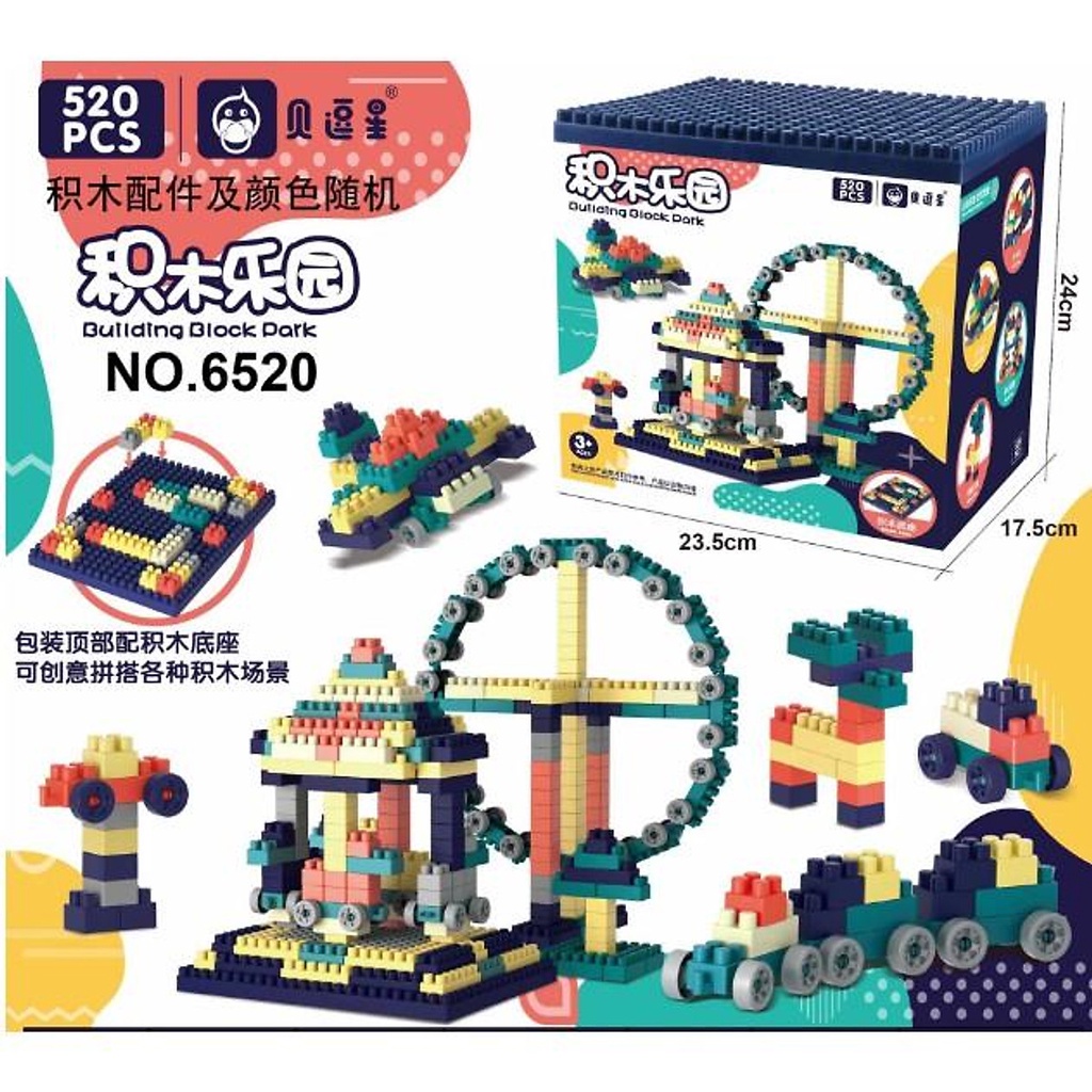 Bộ đồ chơi xếp hình LEGO 520 chi tiết Giúp Bé Thoải Mãi Sáng Tạo và Vận Động