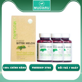 Bộ 3 hộp Mudaru | Thực phẩm bổ sung bảo vệ sức khỏe chiết xuất khổ qua rừng thiên nhiên toàn hiệu quả 90 viên/hộp