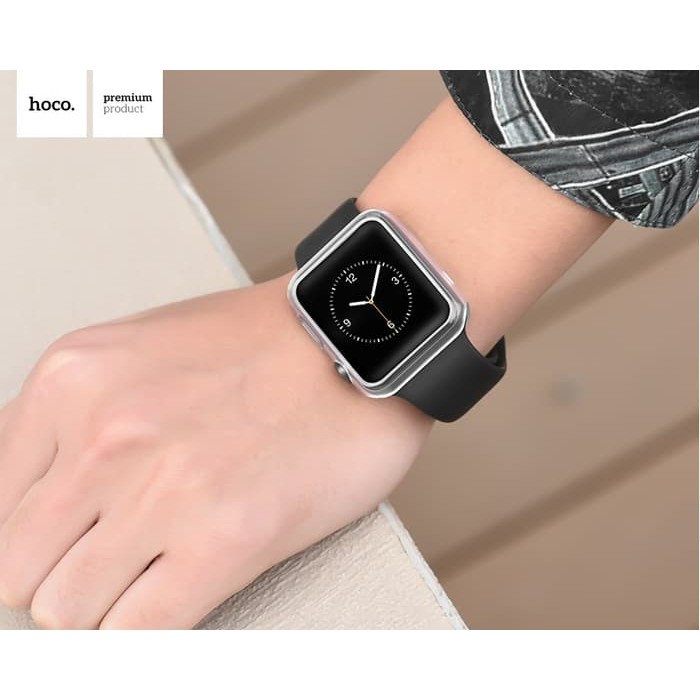 Hoco Ốp Bảo Vệ Mặt Đồng Hồ Thông Minh Apple Watch 42mm Bằng Silicon Trong Suốt