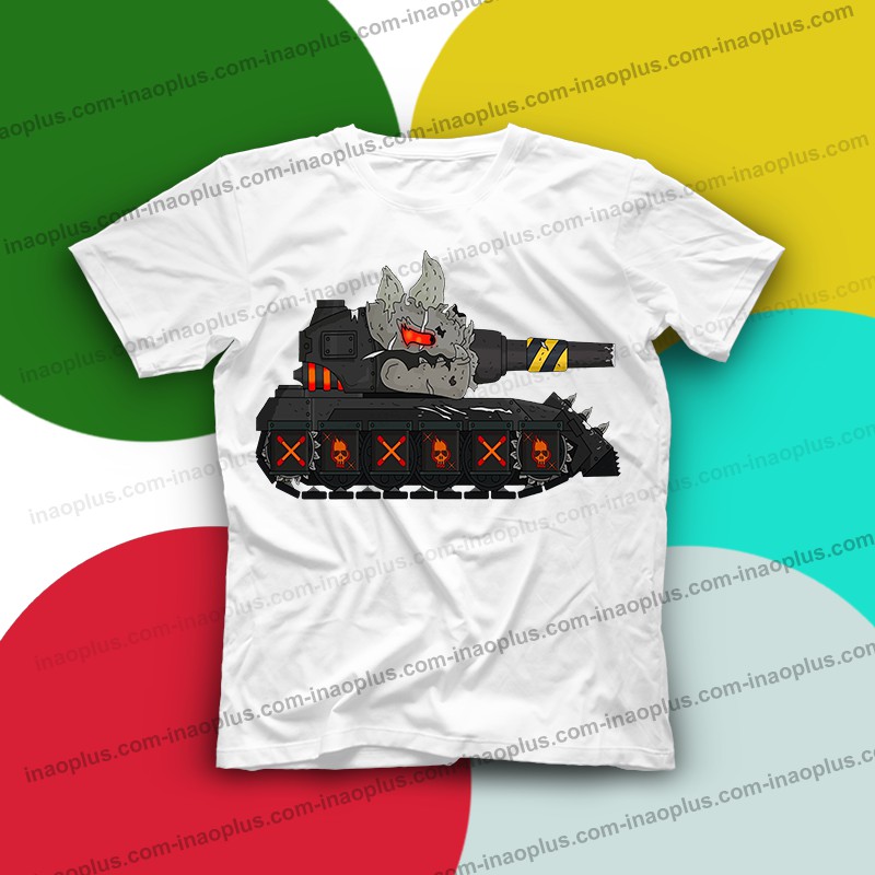 In áo hình xe tăng - in áo phim hoạt hình xe tăng đẹp - mã 20