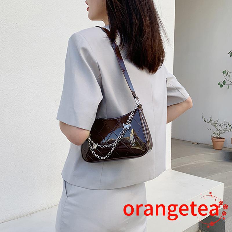 Túi xách có dây kim loại họa tiết bươm bướm cá tính dành cho nữ