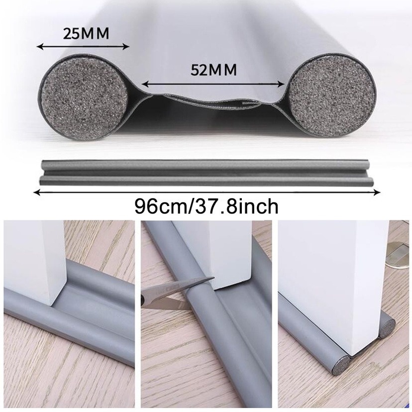 Miếng Chặn Đáy Cửa Bằng Da Chống Bụi Chống Nước Tiết Kiệm Năng Lượng 2022