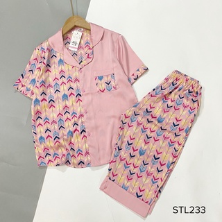 Đồ Bộ Pijama Lụa💖Bộ Lụa Pizama Áo Cộc-Quần Ngố🌸Chất Liệu Lụa Satin Cao Cấp Mát Lịm( có đôi mẹ và bé)