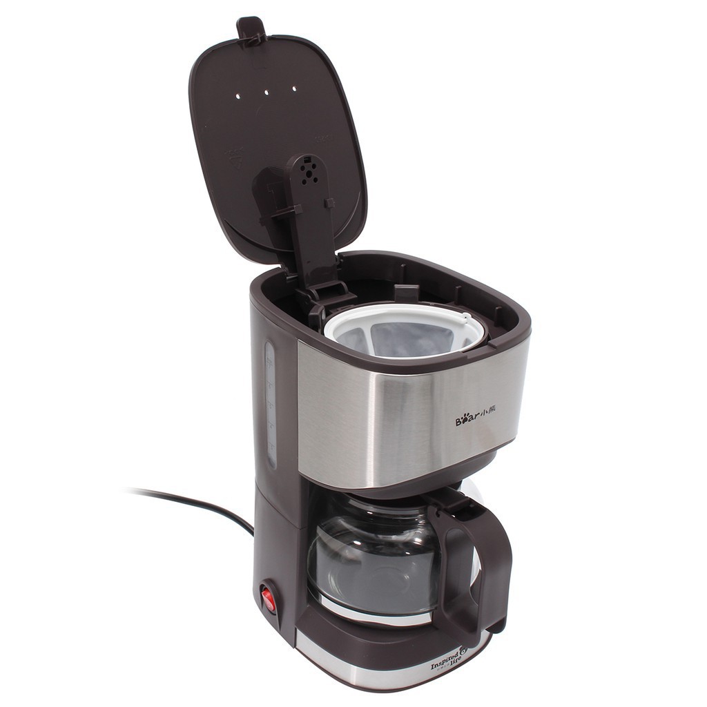 [Chính Hãng] Máy pha cà phê và trà tự động điều chỉnh nhiệt độ, kèm ấm thủy tinh cách nhiệt dung tích 700 ml