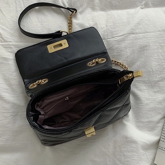 Faya - Túi xách chần ô khóa xoay da mềm sang trọng T1140