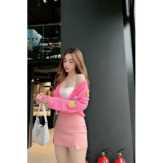 Áo Khoác Cadigan Len Lông Dứa Quảng Châu L1