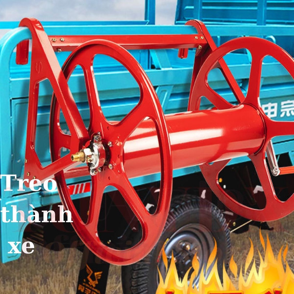 Khung cuốn dây rửa xe cao áp Tonydx Lionking Taiwan từ 100 đến 300m bằng kim loại bảo hành 6 tháng Alate store