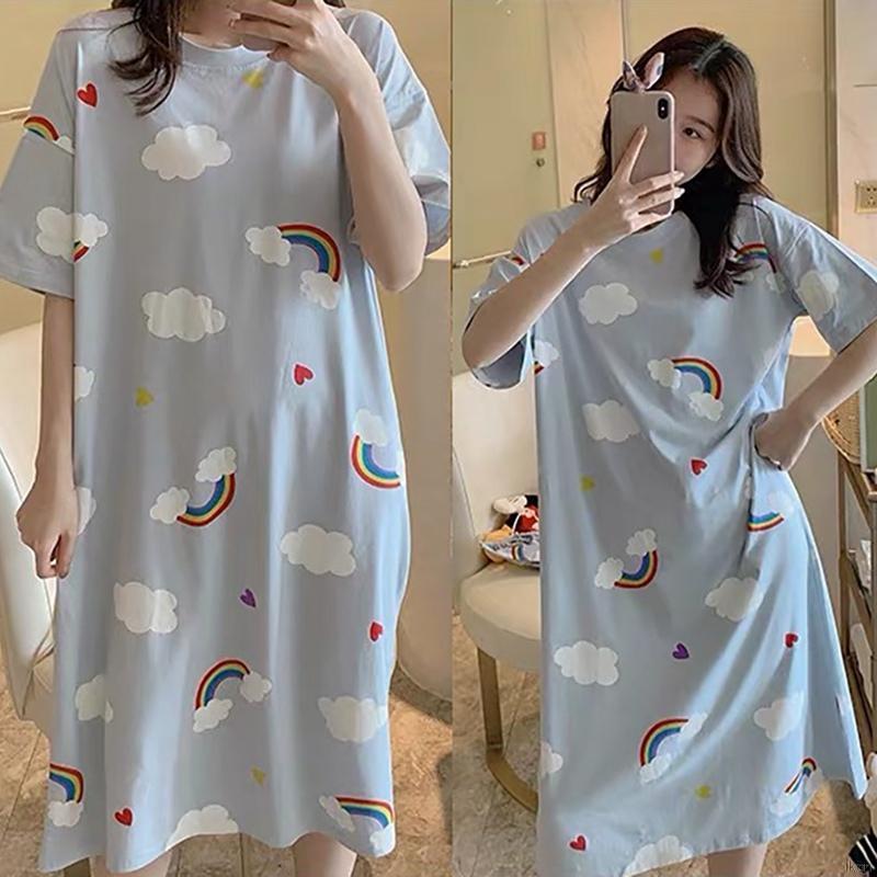 Đầm Ngủ Dáng Rộng Dễ Thương Cho Nữ