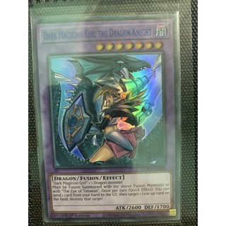 bài yugioh: dark magician girl the dragon knight(xanh dương)