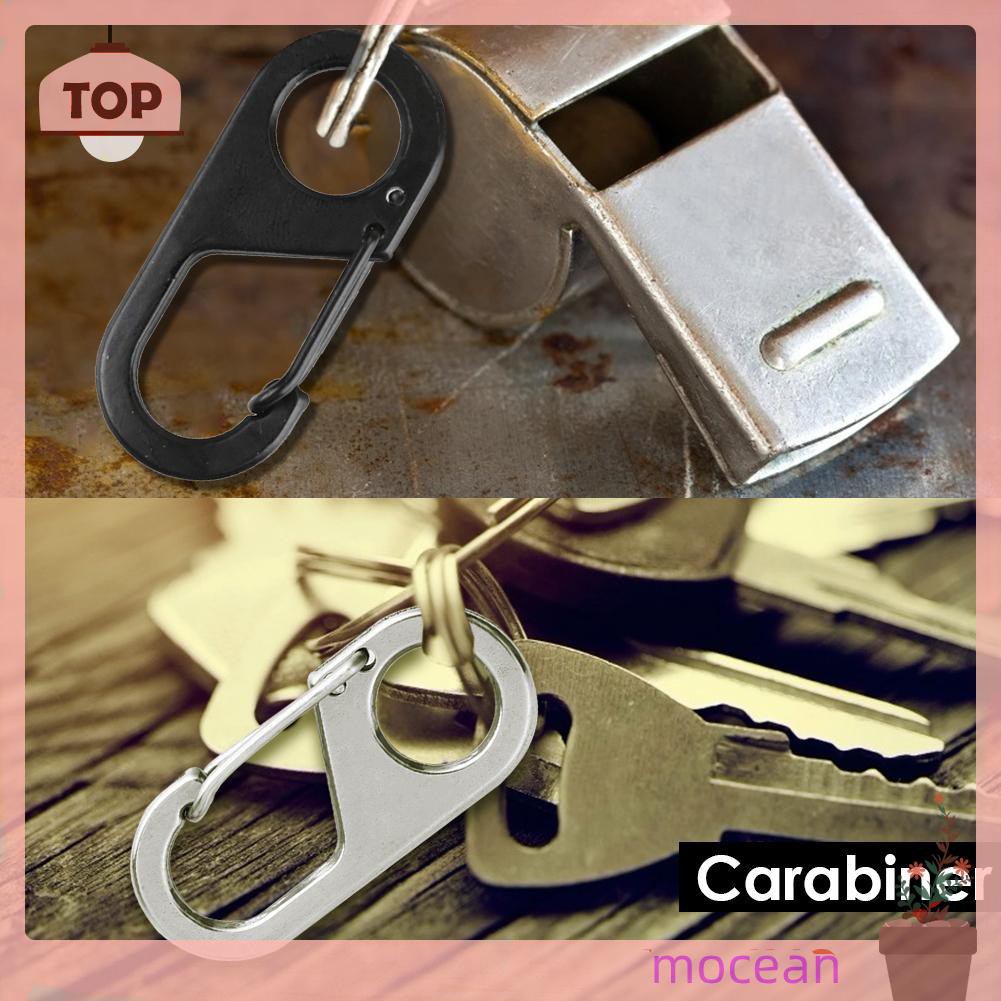 8 Shape Carabiner Key Chain Ring Outdoor Climb Hanger Buckle Snap Hook Clip