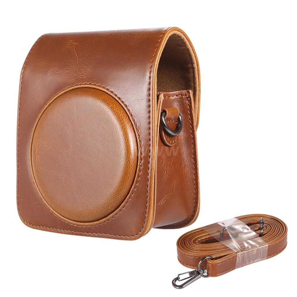 Classic Vintage Compact PU Leather Case Bag for Fujifilm Instax Mini 70  Instant Film Camera with Shoulder Strap