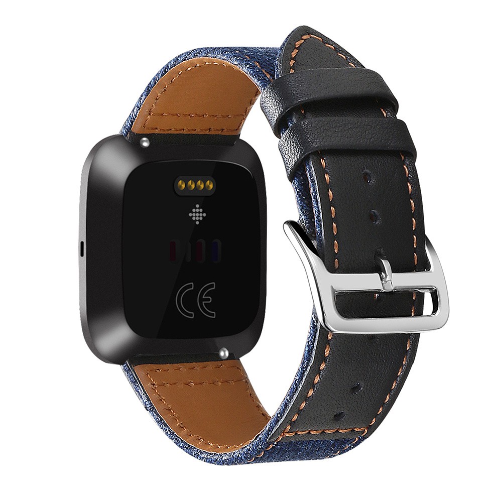 Dây Đeo Bằng Da Thật Thoáng Khí Cho Đồng Hồ Thông Minh Fitbit Versa 1 2 Versa Lite