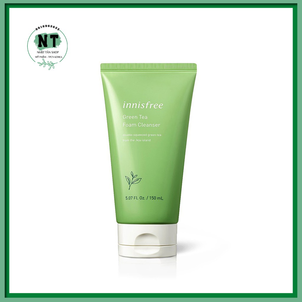 Combo sữa rửa mặt innisfree trà xanh - 30ml