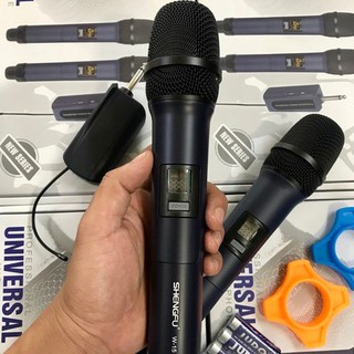 MICRO KHÔNG DÂY ĐA NĂNG SHENGFU W15 (2 TAY)