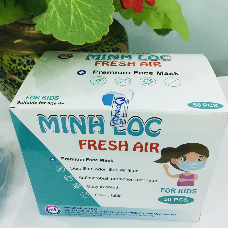 Khẩu trang trẻ em - Hộp 50c [MÀU HỒNG]