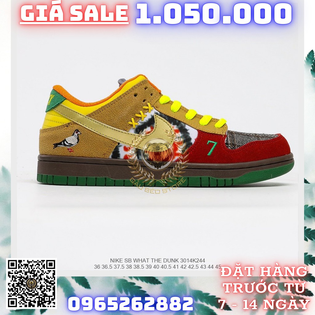GIÀY SNEAKER MÃ SẢN PHẨM_Nike SB “What the Dunk” NHIỀU MÀU PHONG CÁCH FULLBOX + FREESHIP ➡️ gaubeostore.shop