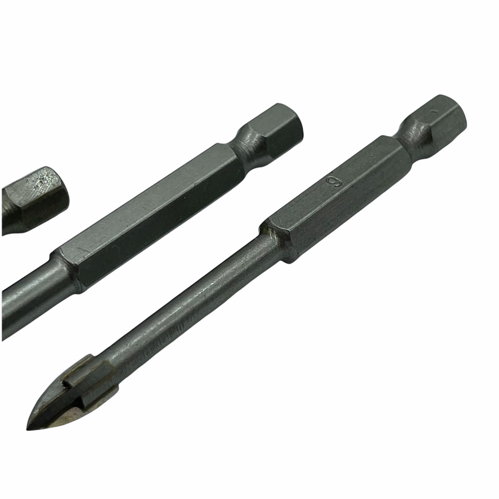 Mũi khoan đa năng khoan kính đá gạch men thủy tinh chuôi lục giác 4 cạnh cao cấp Mitsuboshi Nhật MKDN-MSBS