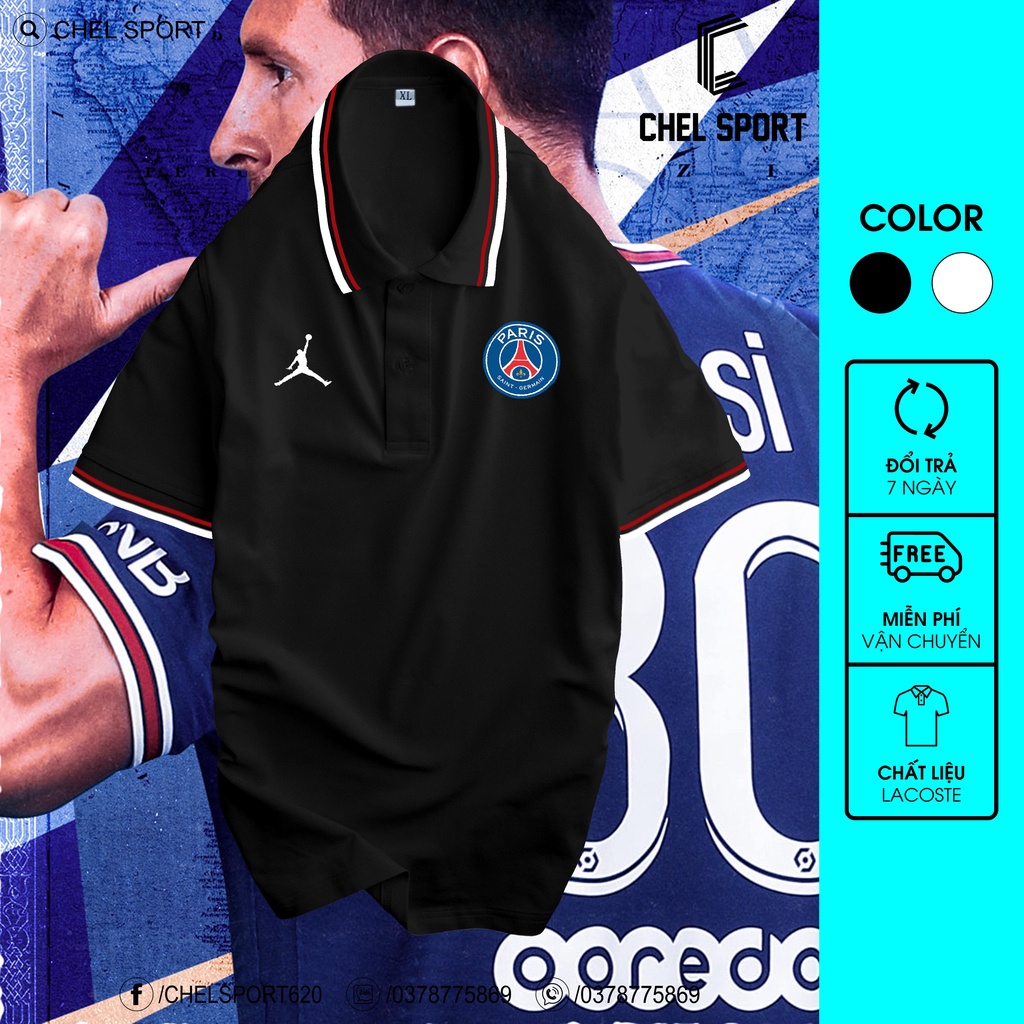 Áo polo 2V cao cấp PSG [ẢNH THẬT]