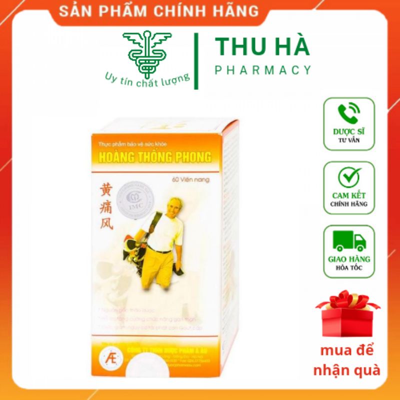 [CHÍNH HÃNG] Viên uống Hoàng Thống Phong - lọ 60 viên