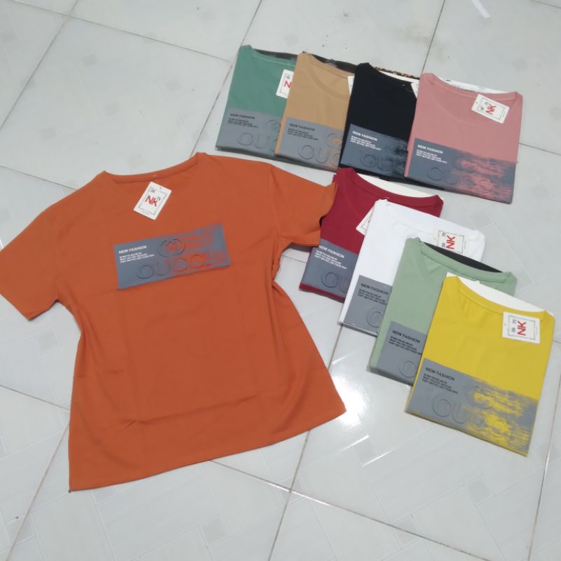 Áo thun nữ cổ tròn chất vải cotton 100% thoáng mát thoải mái (size 47-65kg)