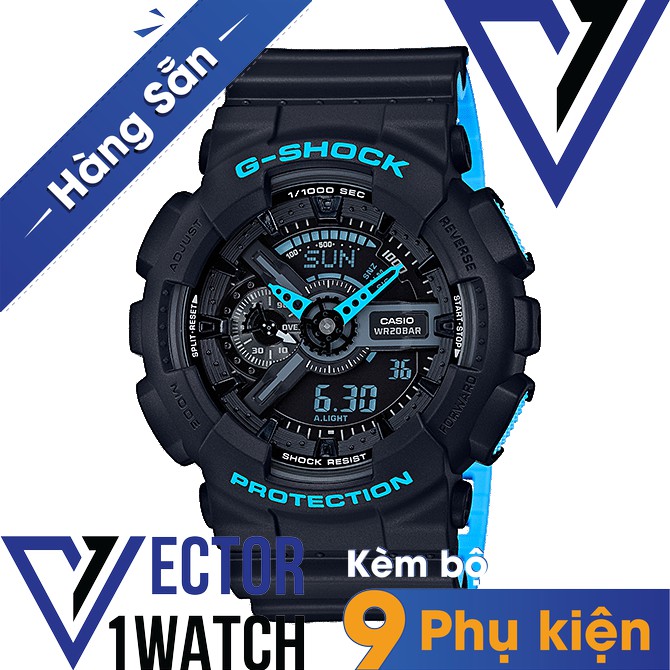 Đồng hồ thể thao nam nữ G-Shock GA-110LN-1A Full phụ kiện