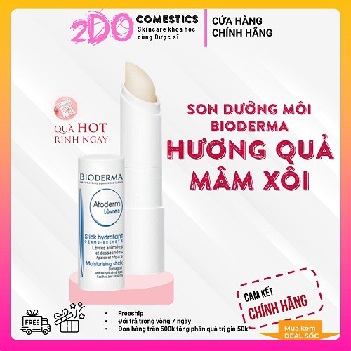 Son Dưỡng Môi BIODERMA Sản Phẩm Tốt Cho Môi 3.5gr Son dưỡng môi Bioderma Pháp loại 3,5 gram giúp mềm môi, sáng môi