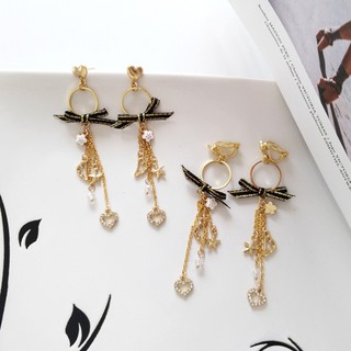 [ĐỌC KỸ MÔ TẢ] Khuyên tai (bông tai, hoa tai) Nơ phối hoa và vòng