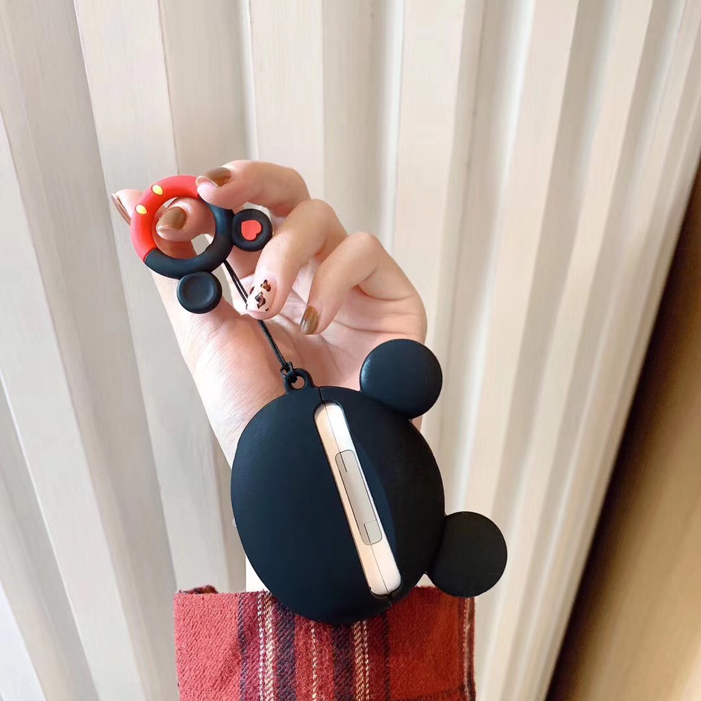 Vỏ silicon bọc bảo vệ tai nghe bluetooth AirPods 1/2/3 hình Mickey Minnie dễ thương