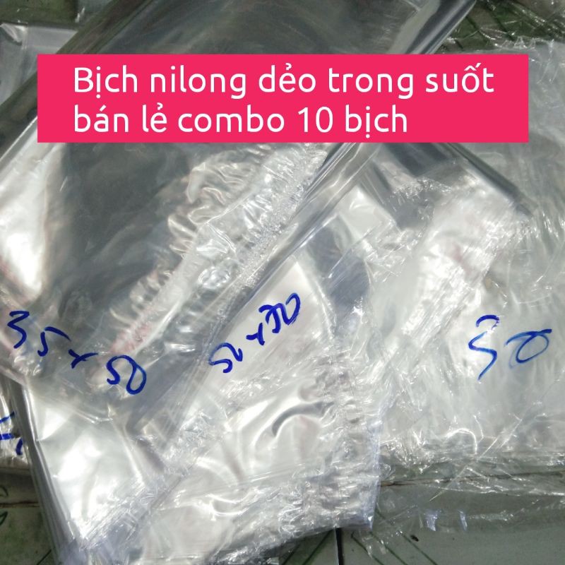 Bịch Nilong Dẻo Trong Suốt 15x25 25x35 30x50 35x50 40x60 45x65 60x80 50x70