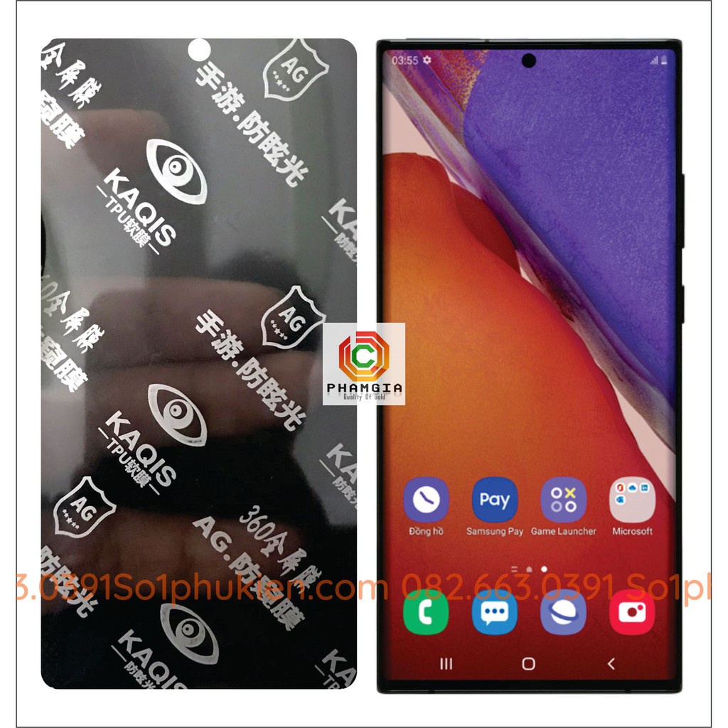 PPF chống nhìn trộm Samsung Note 20 Ultra siêu bền