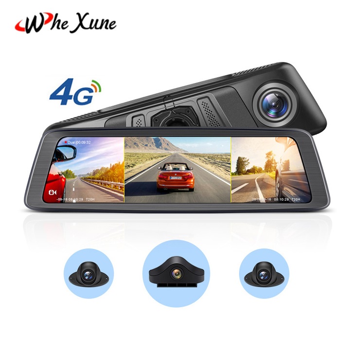 Camera hành trình 360 độ Whexune K950 tích hợp 4 camera, Android, Wifi,  GPS màn hình LCD 10 inch, android 5.1