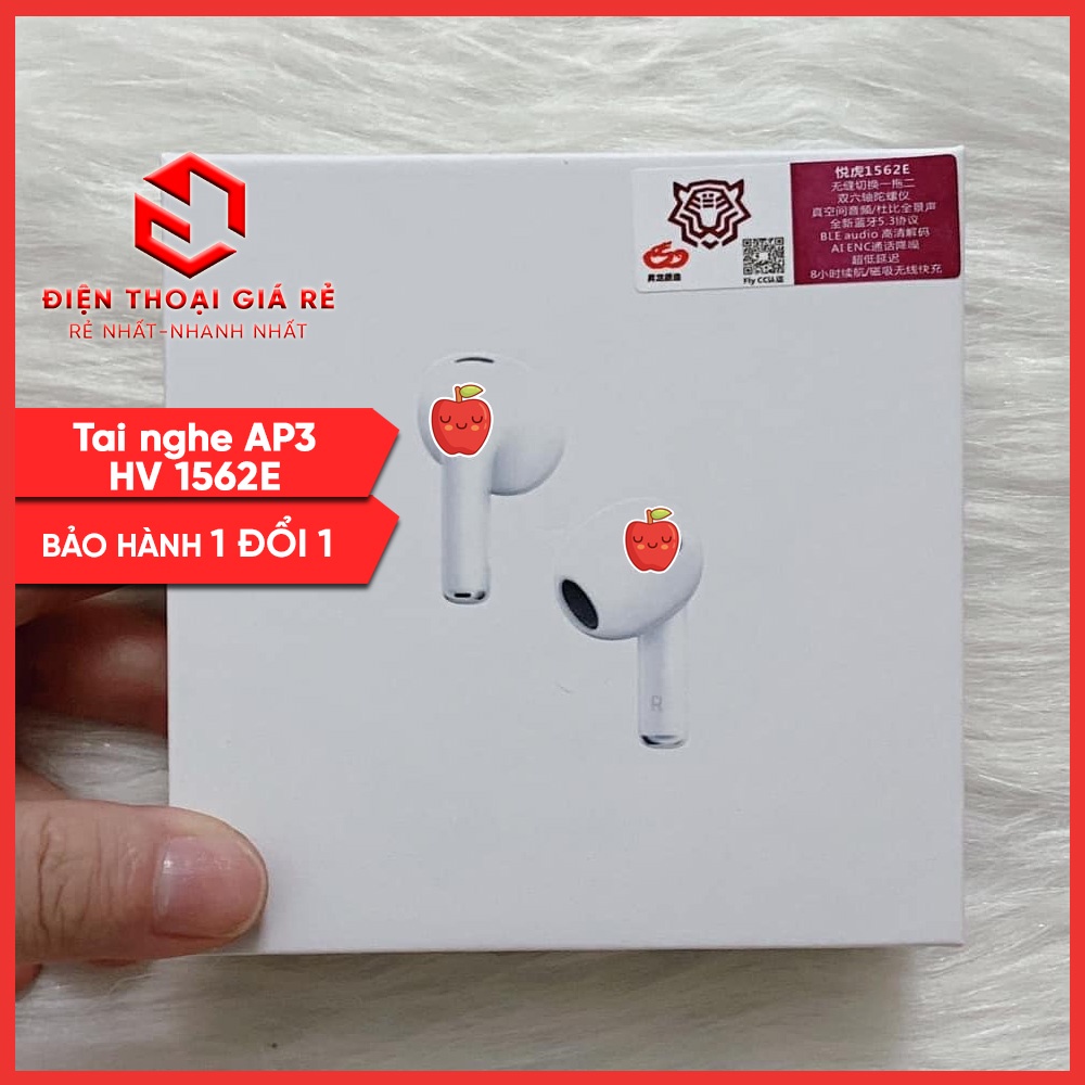 Tai nghe TWS AP 3 Hổ Vằn 1562E - Bass Treble hay, Định vị, Đổi tên, Sạc không dây