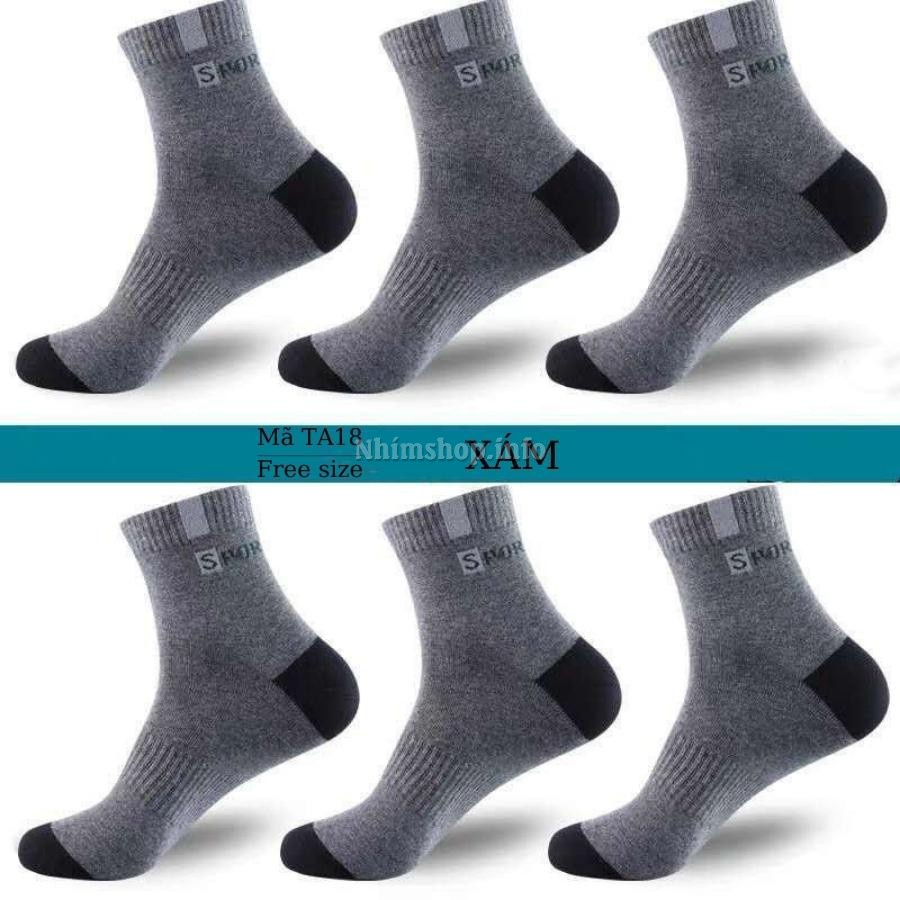 Tất trẻ em nam sport cổ cao 9 - 15 tuổi cho bé trai cotton mềm thoáng khí mùa hè đi giày thể thao đi học đá bóng TA18