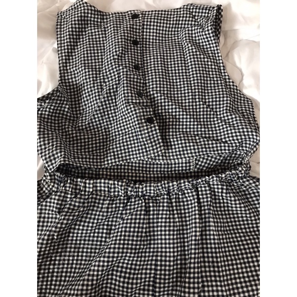 PASS VÁY KẺ CARO DÁNG DÀI CẮT EO