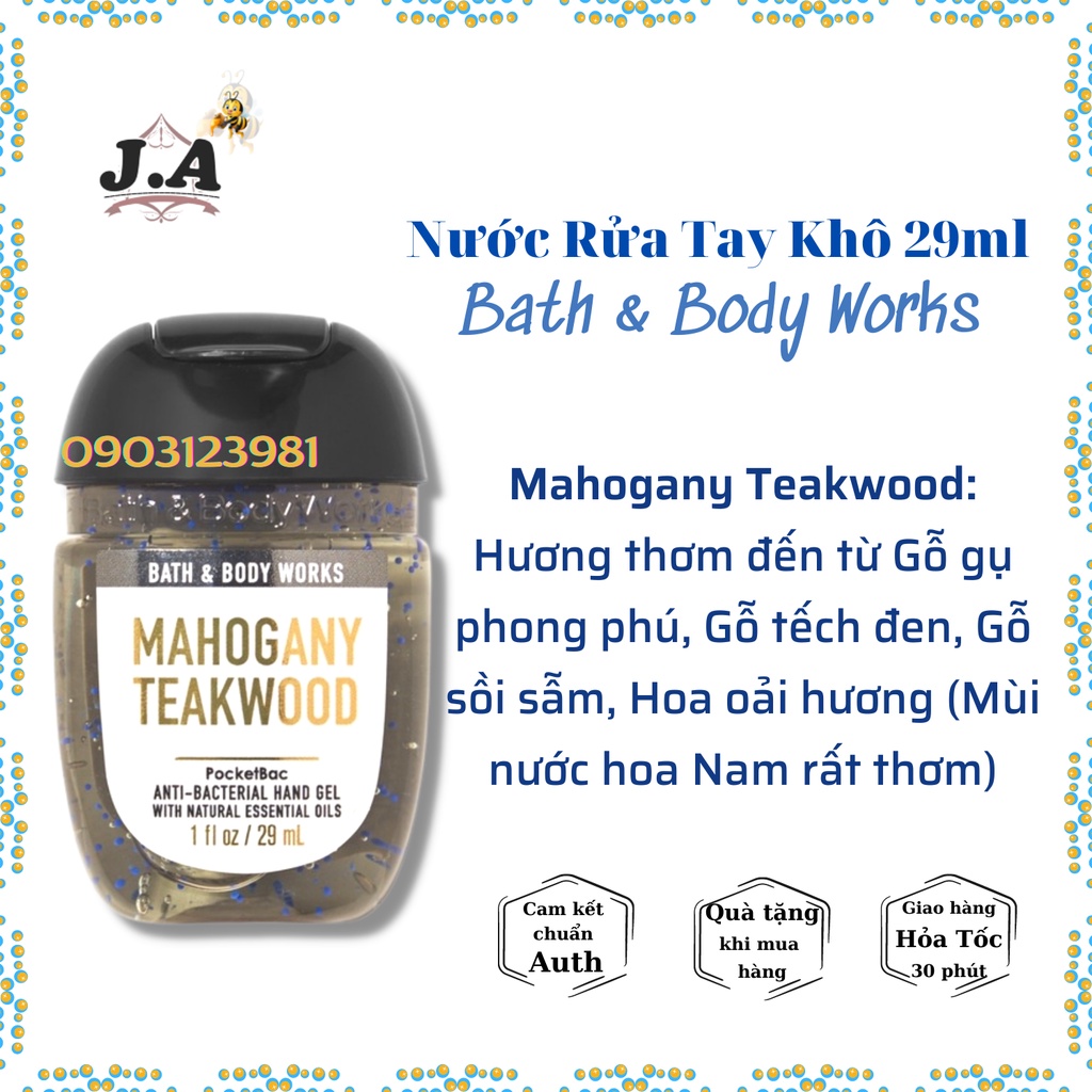 Gel / Nước Rửa Tay Khô Bath & Body Works Dung Tích 29ml
