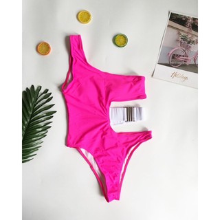 bikini lệch vai phối belt sexy