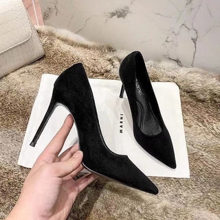 Giày Cao Gót Da Mũi Nhọn Thời Trang Dành Cho Nữ 7/5cm