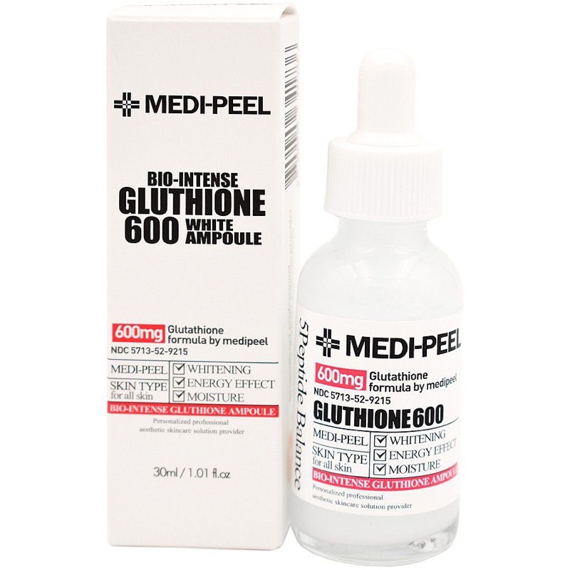 Serum Dưỡng Trắng Da Medi - Peel Bio - Intense Glutathione White Ampoule 30ml - Hàn Quốc