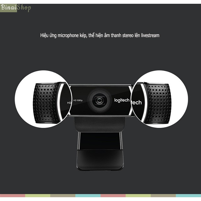 Webcam livestream góc rộng Logitech C922 Pro