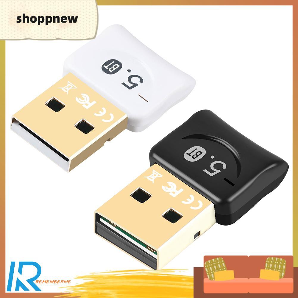 Shoppnew BT06A Portable Bluetooth 5.0 Adapter Wireless USB Audio Mini Music Dongle