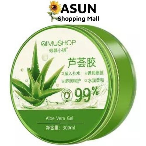 Gel Nha Đam Qimüshop Cấp Ẩm Dưỡng Da, Tóc, Móng 300ml Aloe Vera Gel