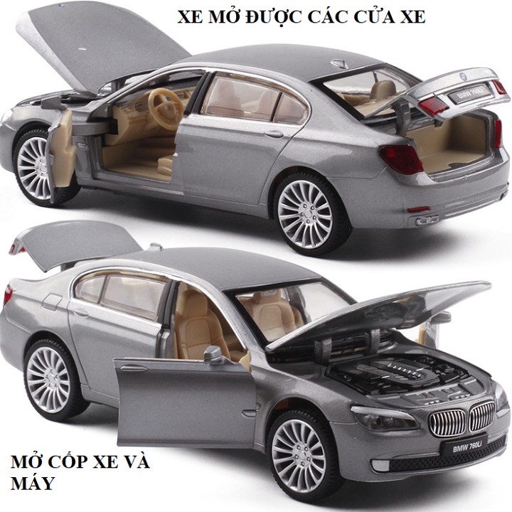 HÀNG THANH LÝ xe đồ chơi trẻ em - Mô hình xe ô tô BMW 760Li, ford raptor 1:32 bằng kim loại