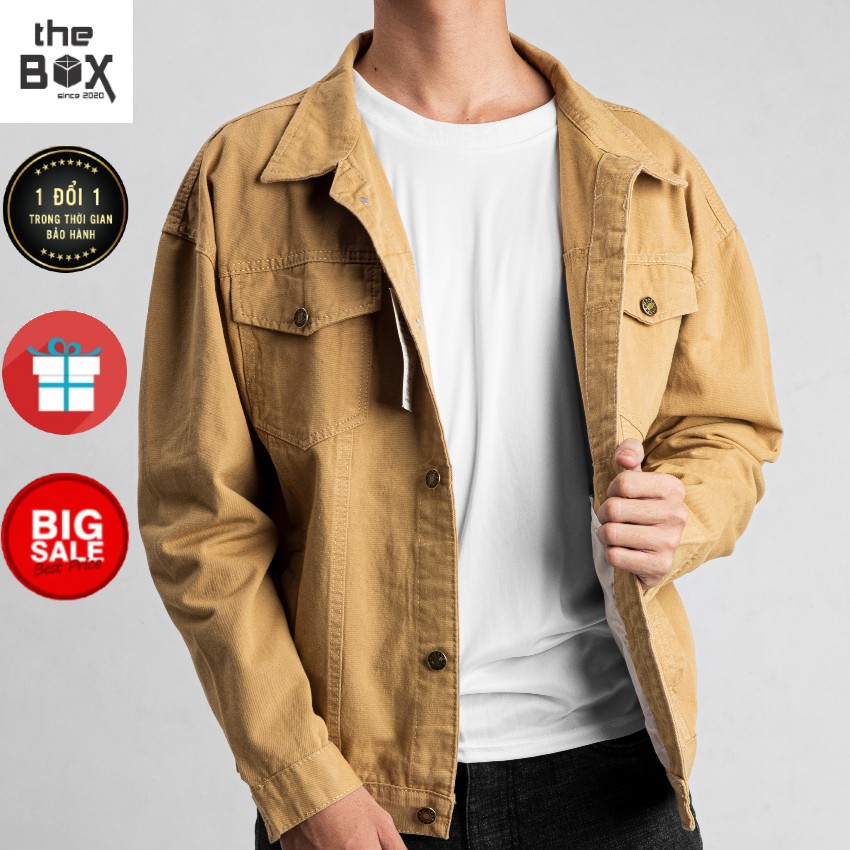 [Rẽ Vô Địch] Áo Khoác Kaki Nam Hàn Quốc Đẹp 6 Màu Sắc Thoải Mái Lựa Chọn - The Box TB106 | BigBuy360 - bigbuy360.vn