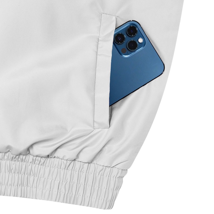 Áo khoác dù 2 lớp có lót bông TDD - INTERNATIONAL JACKET - LIGHT GREY