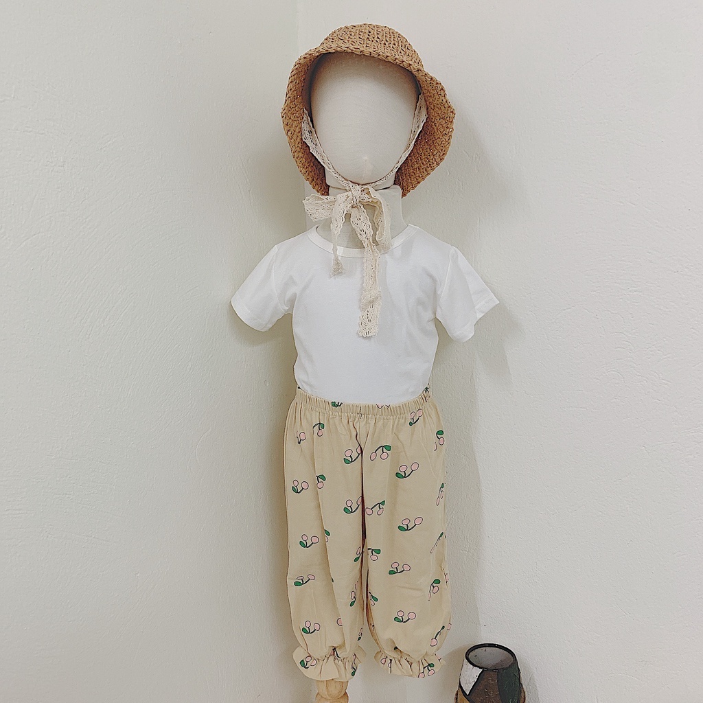 ( Hàng thiết kế ) Quần bom bó cổ chân vải thô cotton thoánh mát họa tiết cực đẹp dành cho bé trai và bé gái đáng yêu