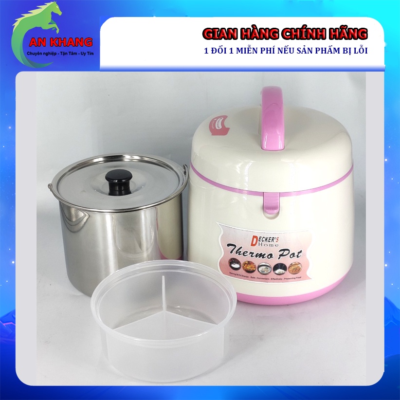 Nồi Ủ Nhiệt Đa Năng Decker’s Home 2.5 Lít P2000-25C - Hàng Chính Hãng