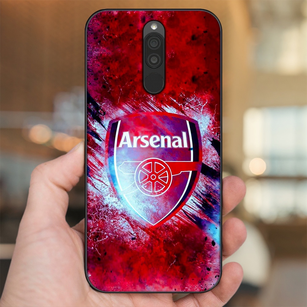 Ốp lưng Xiaomi Redmi 8 viền đen in hình Arsenal FC