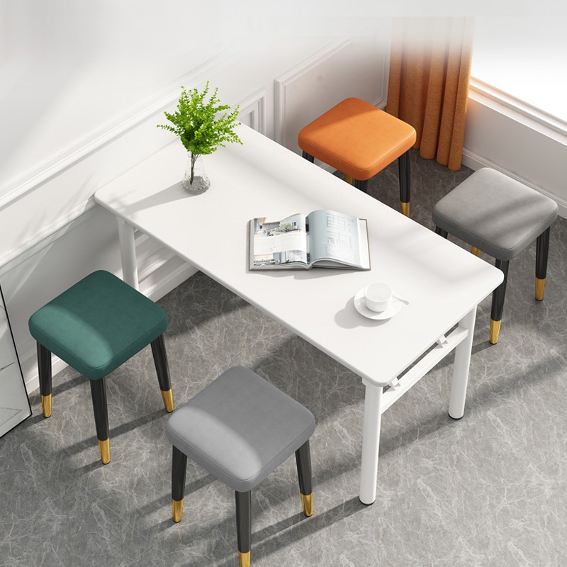 Ghế đôn sofa PeHouse, đệm bọc vải da PU, chân ghế kim lợi phủ sơn tĩnh điện, tải trọng lên tới 300 cân - YLF2110